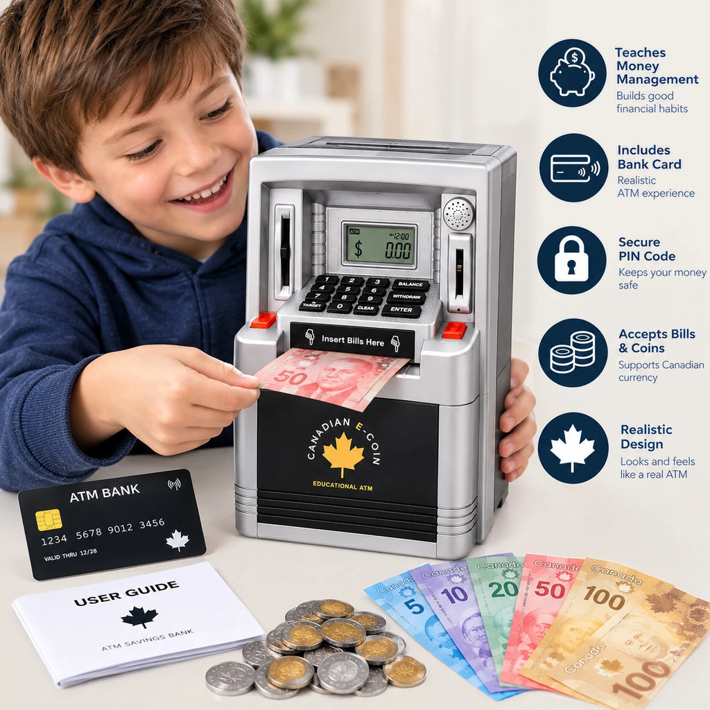 La Tirelire ATM PIGGY BANK Éducative — Apprendre à Épargner en S’Amusant 🏧💰